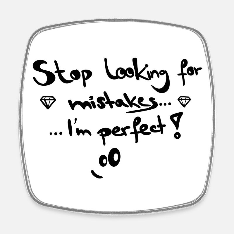 Self-love - Square fridge magnet - white
