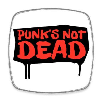punks not dead | red-edition - Viereckiger Kühlschrankmagnet - Weiß - Vorne
