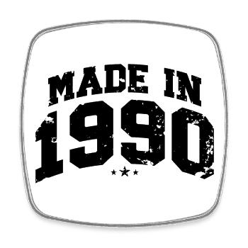 1990's Vintage Born Legends Birthday Gift - Square fridge magnet - white - Front