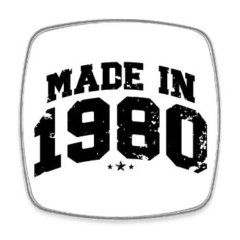 1980 ' s Vintage Born Legends cadeau d’anniversaire - Magnet carré - blanc - Devant