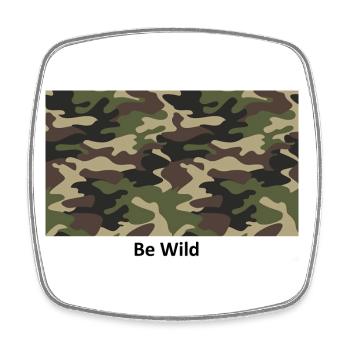 Be Wild Camouflage - Viereckiger Kühlschrankmagnet - Weiß - Vorne