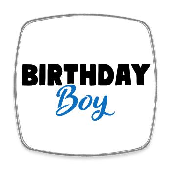 Birthday Boy Jungen Geburtstag - Square fridge magnet - white - Front
