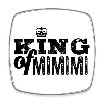 King of Mimimi - rumheulen Spruch - Viereckiger Kühlschrankmagnet - Weiß - Vorne
