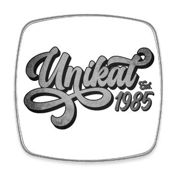 Unikat Est. 1985 - Viereckiger Kühlschrankmagnet - Weiß - Vorne