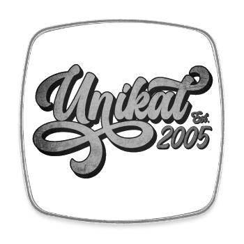 Unikat Est. 2005 - Geschenk 21. Geburtstag - Viereckiger Kühlschrankmagnet - Weiß - Vorne