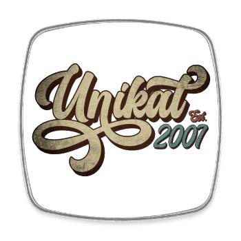 Unikat Est. 2007 - Geburtstag Geschenk - Viereckiger Kühlschrankmagnet - Weiß - Vorne