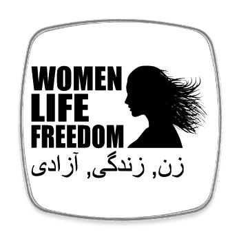 Women life freedom - Magnet carré - blanc - Devant