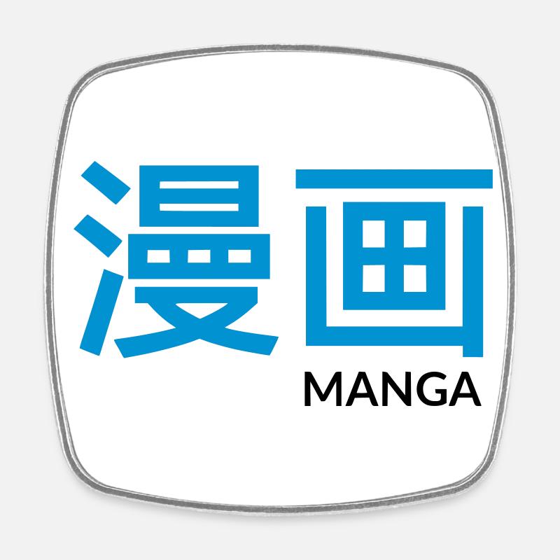 MANGA - Square fridge magnet - white