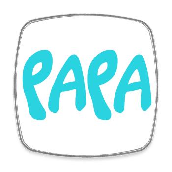 FATHER'S DAY. HAPPY FATHER'S DAY. DAD. HAPPY BIRTHDAY. - Square fridge magnet - white - Front
