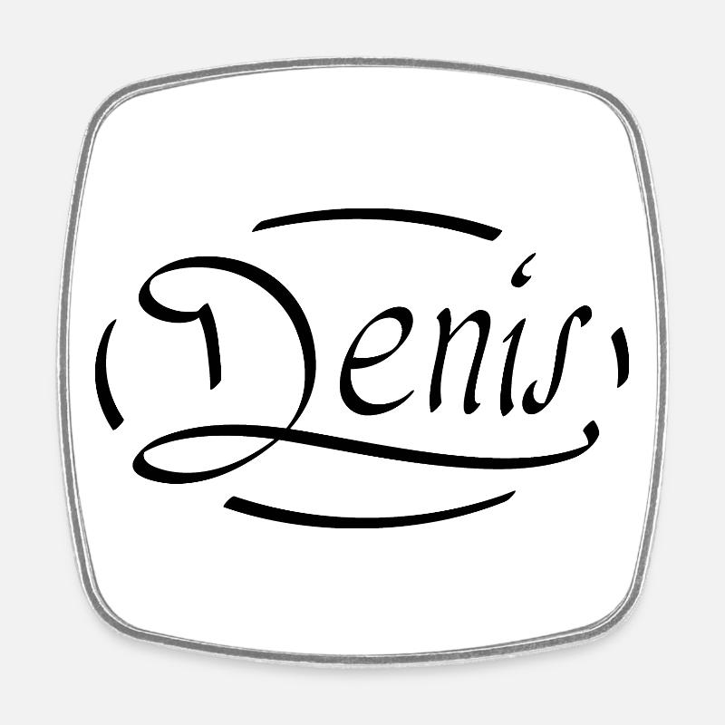 Denis - Square fridge magnet - white