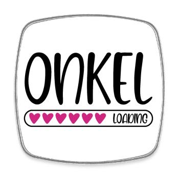 Onkel loading - Viereckiger Kühlschrankmagnet - Weiß - Vorne