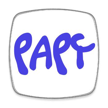 PAPY. FÊTE DES PÈRES. BONNE FÊTE PAPY. JE T'AIME. - Magnet carré - blanc - Devant