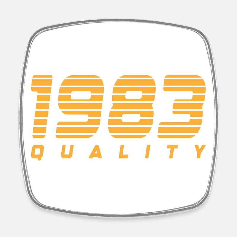Qualité 1983 | Couleur changeable - Magnet carré - blanc