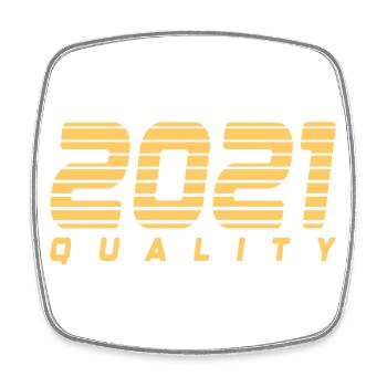 2021 quality | Farbe änderbar - Viereckiger Kühlschrankmagnet - Weiß - Vorne
