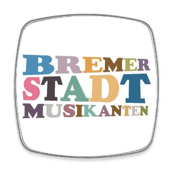 Bremen Town Musicians – Legendary & Timeless! - Square fridge magnet - white - Front