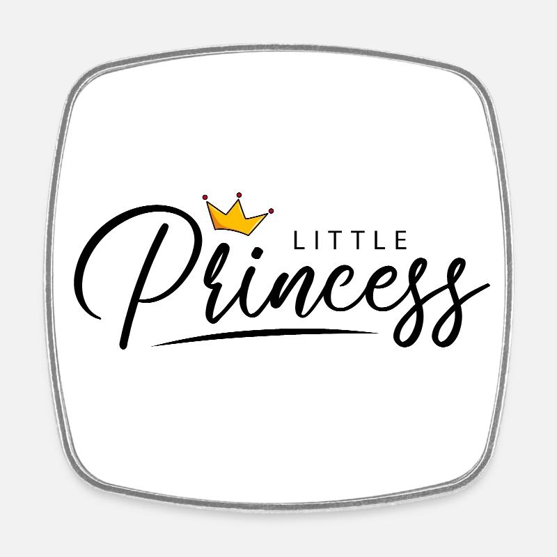 little Princess - Square fridge magnet - white