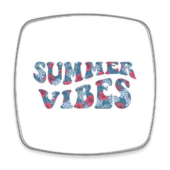 Summer Vibes Summer Mood Holiday - Square fridge magnet - white - Front