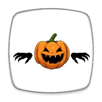 Pumpkin Halloween - Square fridge magnet - white - Front