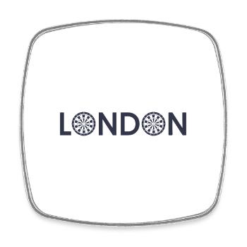 London Dart Darts Sport - Square fridge magnet - white - Front