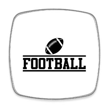 American Football Lettering USA Sport - Square fridge magnet - white - Front
