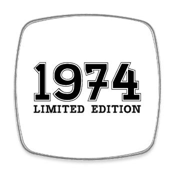 50e anniversaire 1974 édition limitée cadeau - Magnet carré - blanc - Devant