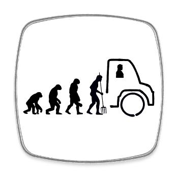 Unimog Evolution - Offroad - Couleurs modifiables - Magnet carré - blanc - Devant