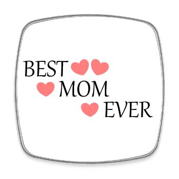 Spruch Muttertag Beste Mama der Welt Muttertag Mom - Viereckiger Kühlschrankmagnet - Weiß - Vorne
