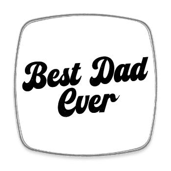 Bester Vater aller Zeiten - Viereckiger Kühlschrankmagnet - Weiß - Vorne