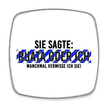Ruata Rutenfest Ravensburg - Square fridge magnet - white - Front