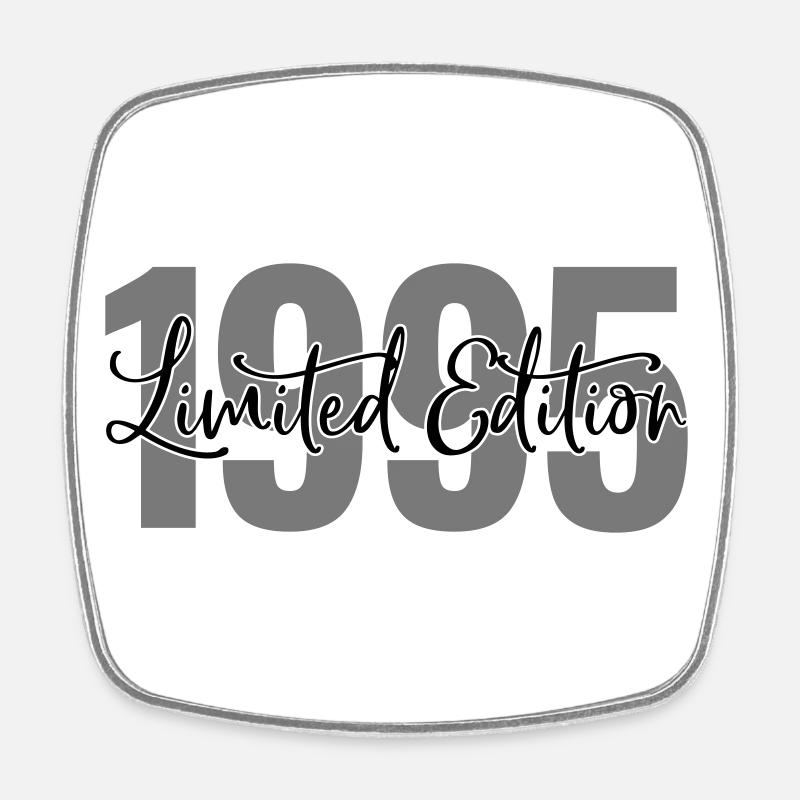 Limited edition 1995 - Square fridge magnet - white