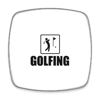Golfing Golf Spruch Golfspieler - Viereckiger Kühlschrankmagnet - Weiß - Vorne