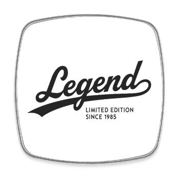 Legend Limited Edition Since 1985 - Viereckiger Kühlschrankmagnet - Weiß - Vorne