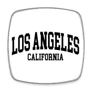 Los Angeles - Viereckiger Kühlschrankmagnet - Weiß - Vorne