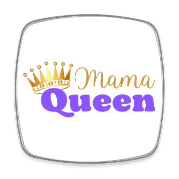 Mama queen - maman reine - cadeau fête des mères - Magnet carré - blanc - Devant