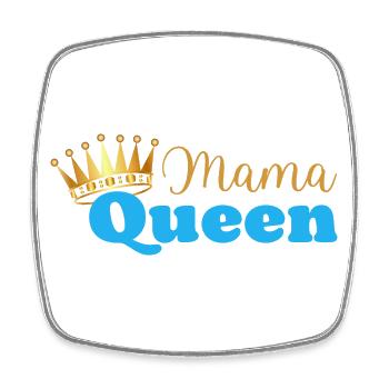 Mama queen - maman reine - cadeau fête des mères - Magnet carré - blanc - Devant