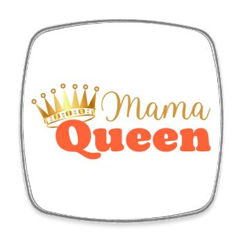 Mama Königin - Mama Königin - Muttertagsgeschenk - Viereckiger Kühlschrankmagnet - Weiß - Vorne