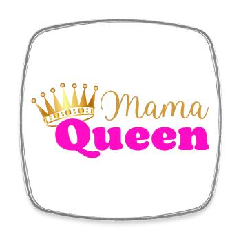 Mama queen - maman reine - cadeau fête des mères - Magnet carré - blanc - Devant