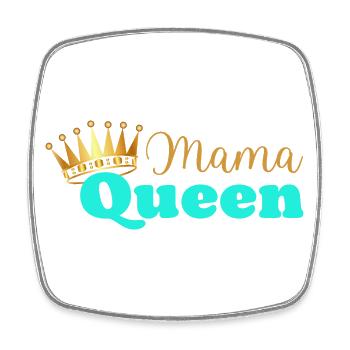 Mama queen - maman reine - cadeau fête des mères - Magnet carré - blanc - Devant