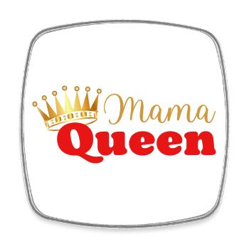 Mama queen - maman reine - cadeau fête des mères - Magnet carré - blanc - Devant