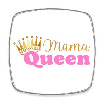 Mama queen - maman reine - cadeau fête des mères - Magnet carré - blanc - Devant