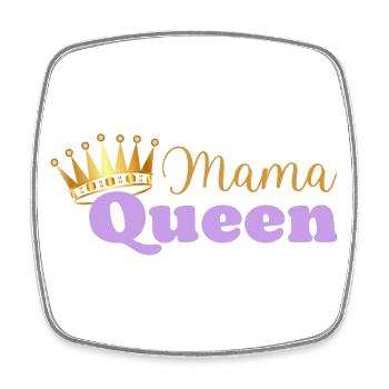 Mama queen - maman reine - cadeau fête des mères - Magnet carré - blanc - Devant