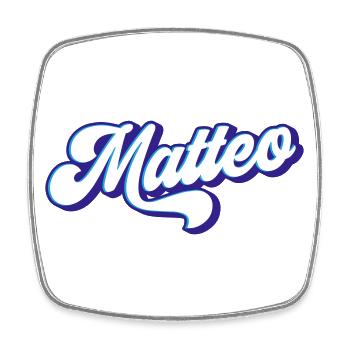 Matteo | Colors changeable - Square fridge magnet - white - Front