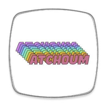 atchoum - Magnet carré - blanc - Devant