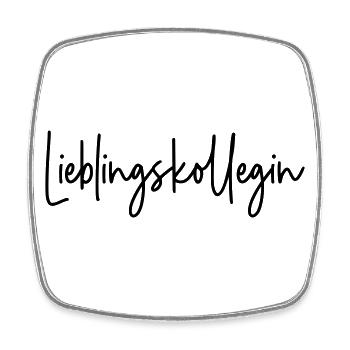 Lieblingskollegin - Viereckiger Kühlschrankmagnet - Weiß - Vorne