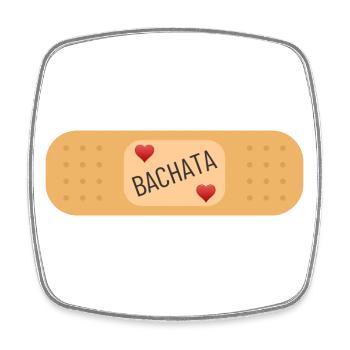 Bachata dance - Viereckiger Kühlschrankmagnet - Weiß - Vorne