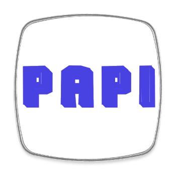 PAPY. FÊTE DES PÈRES. BONNE FÊTE PAPY. JE T'AIME. - Magnet carré - blanc - Devant