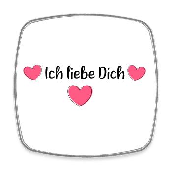 Valentinstag Geschenk Valentinstag - Viereckiger Kühlschrankmagnet - Weiß - Vorne