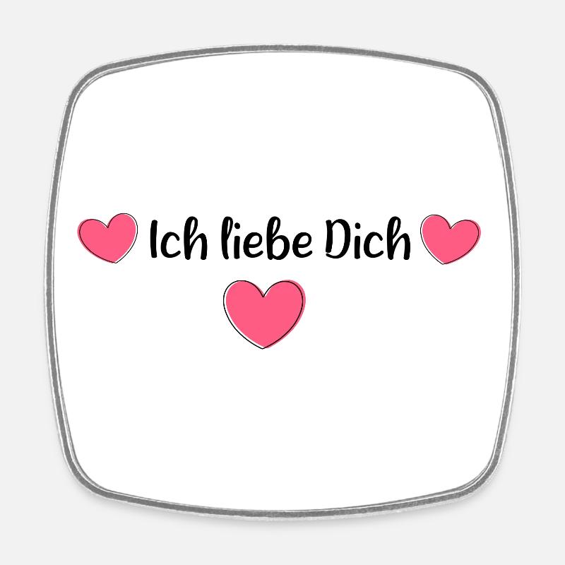 Valentinstag Geschenk Valentinstag - Viereckiger Kühlschrankmagnet - Weiß