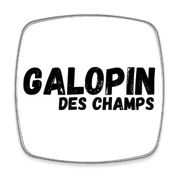 Galopin Des Champs Horse Racing Design - Square fridge magnet - white - Front