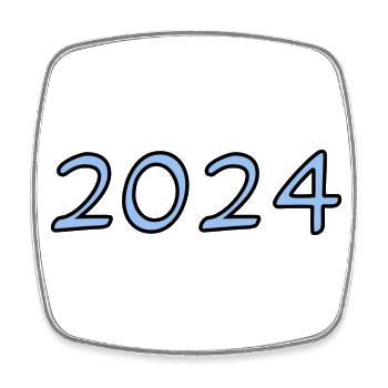HAPPY NEW YEAR. NEW YEAR'S EVE. NEW YEAR. MEIL - Square fridge magnet - white - Front